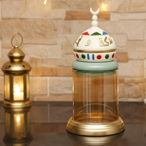 Image of بونبونيرة زجاج بغطاء مئذنة