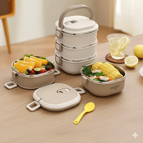 Image of عامود طعام  3 دور + شنطة حرارية