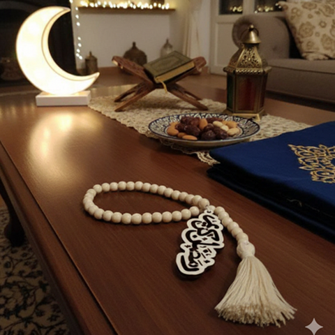 Image of سبحة ديكور بعبارة رمضان كريم