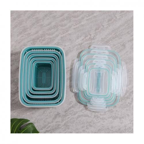 علب ثلاجة بالمصفاة 5 قطع