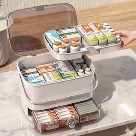 بوكس منظم الأدوية والميكب