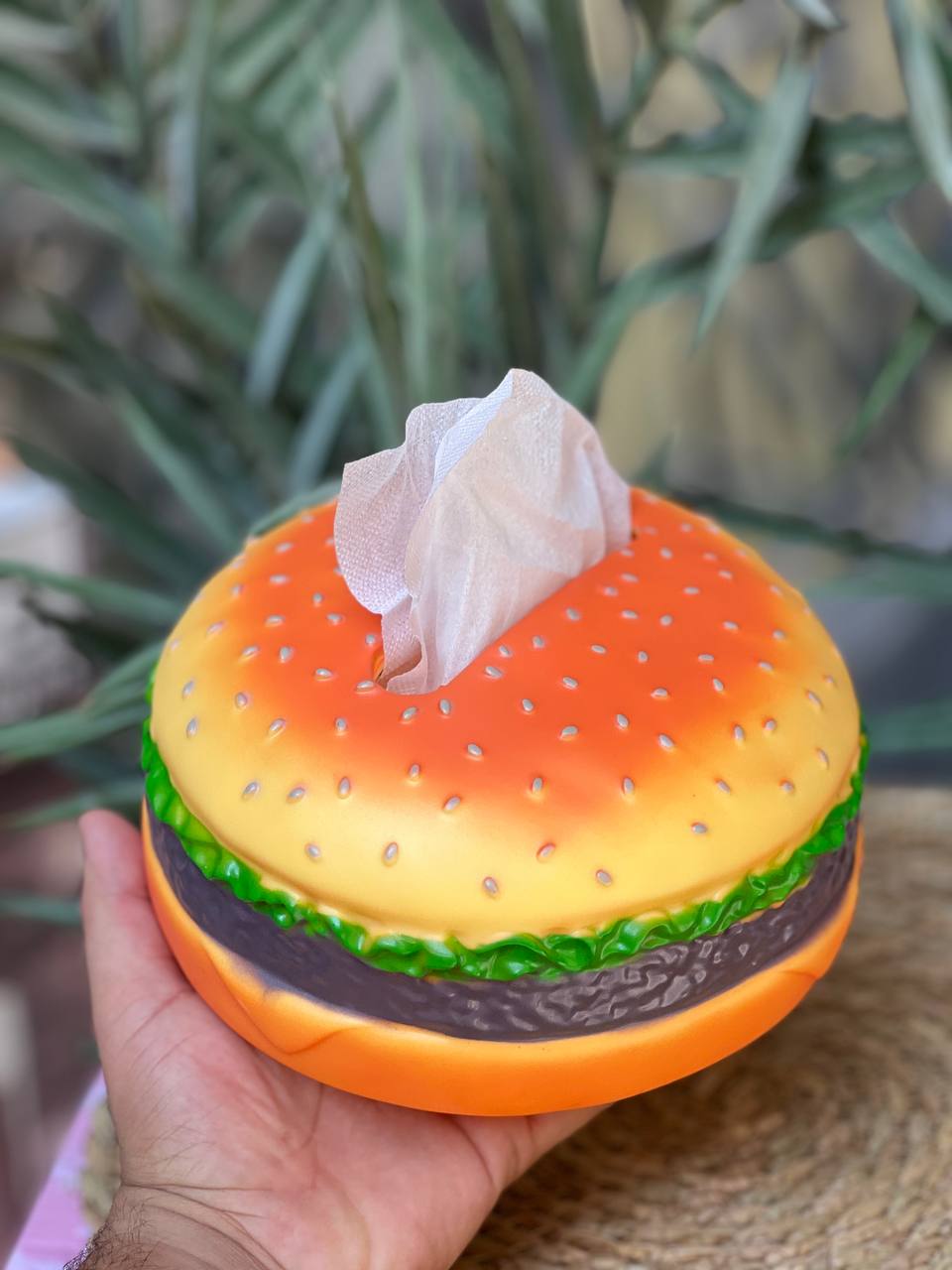 علبة مناديل شكل برجر