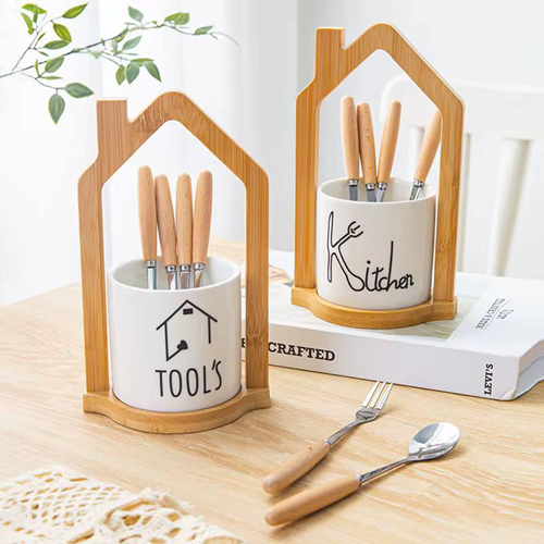 طقم معالق وشوك 6 قطع بالاستاند