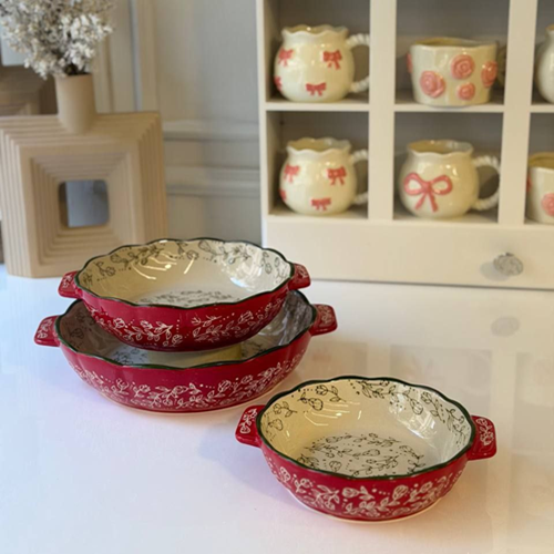 طقم طواجن بورسلين 3 قطع