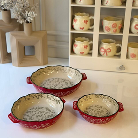 طقم طواجن بورسلين 3 قطع