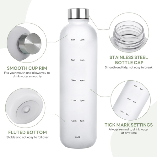 زجاجة مياه بغطاء ستانلس