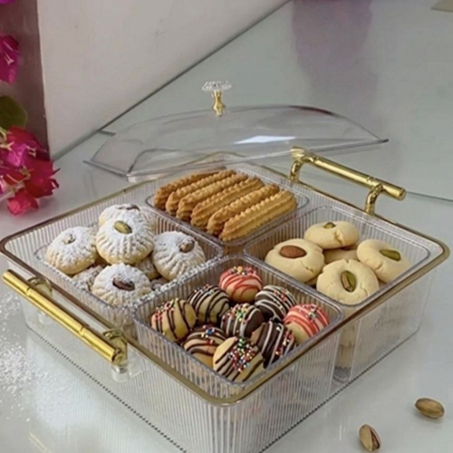 بوكس الكحك والتسالي مقسم 4 بولات