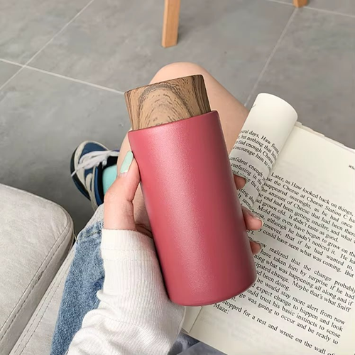 ترمس ميني بغطاء خشبي