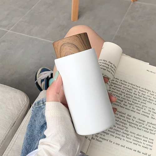 ترمس ميني بغطاء خشبي