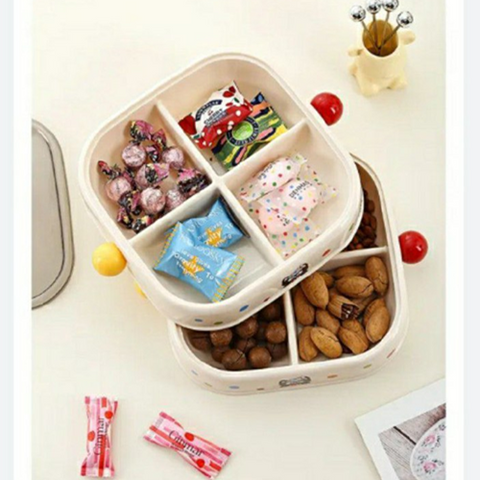 Image of طبق تسالي مقسم 2 دور