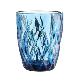 أكواب كريستال مضلعة ألوان 6 قطع