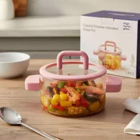 حلة بايركس بيد ومقبض سيليكون