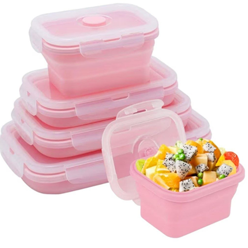 علب طعام قابلة للطي 4 قطع