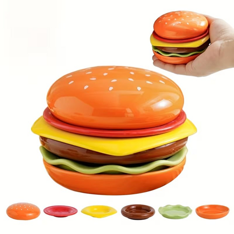 Image of طقم أطباق ميني شكل برجر
