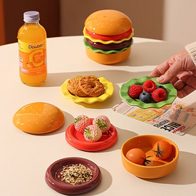 طقم أطباق ميني شكل برجر