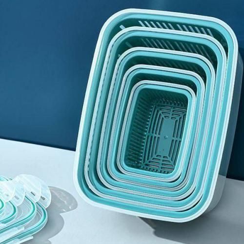 علب ثلاجة بالمصفاة 5 قطع