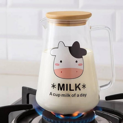 Image of دورق بايركس شكل cow
