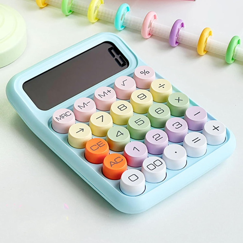 آلة حاسبة ملونة بشااشة LCD