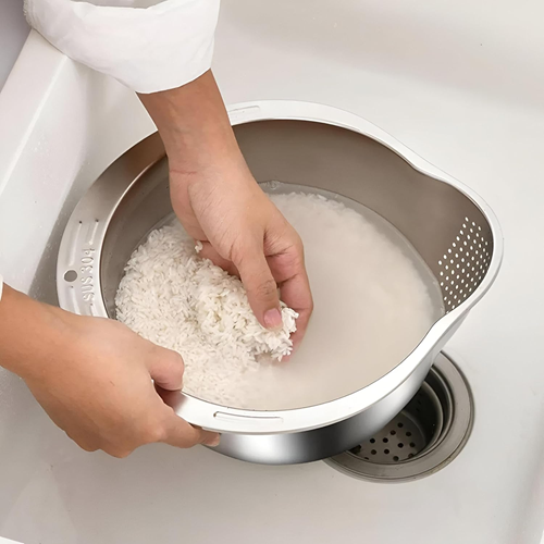 مصفاة ستانلس للأرز