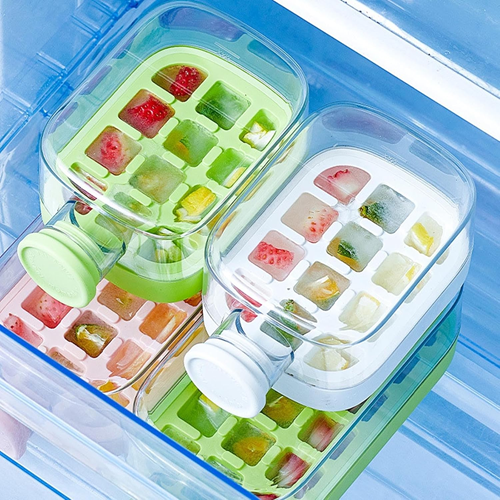 زجاجة مكعبات الثلج 2 في 1