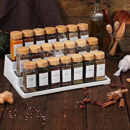 طقم برطمانات 24 قطعة + استيكر توابل