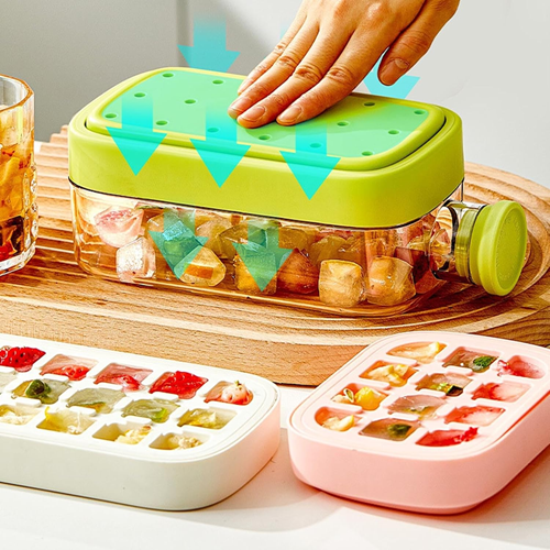 زجاجة مكعبات الثلج 2 في 1