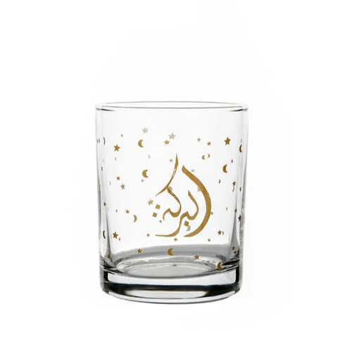 طقم أكواب 6 قطع بكلمات عربية