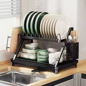 مصفاة الأطباق العملية 2 دور