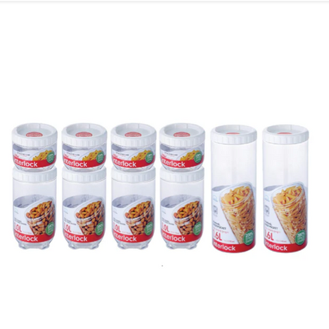 Image of طقم برطمانات لوك أند لوك انترلوك 10 قطع