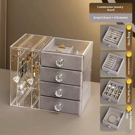 منظم إكسسوارات أكريليك 4 درج