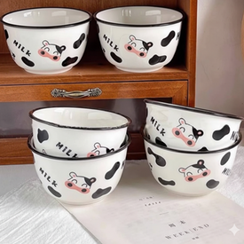 طقم بولات شكل بقرة 6 قطع