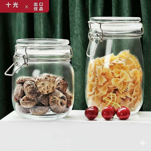 طقم برطمانات بغطاء كلبس 5 قطع