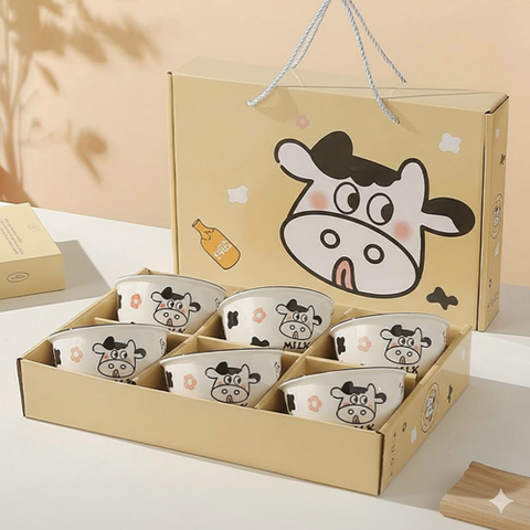 Image of طقم بولات شكل بقرة 6 قطع