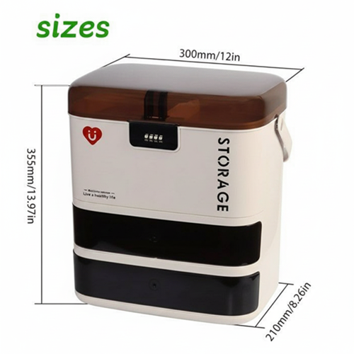 منظم جامبو للأدوية 3 فتحات