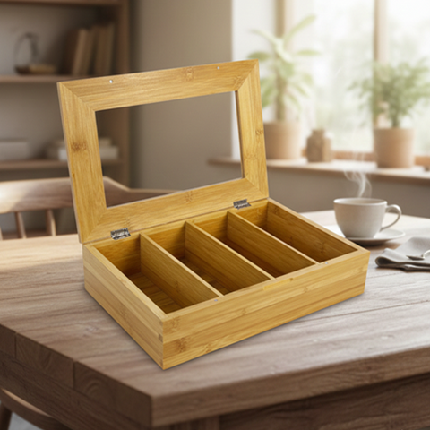 Image of منظم 4 خانة لباكيت الشاي والأعشاب