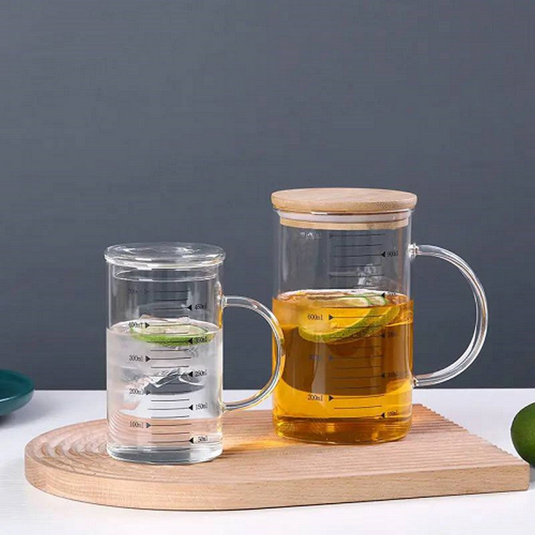 كوب معياري بغطاء خشب