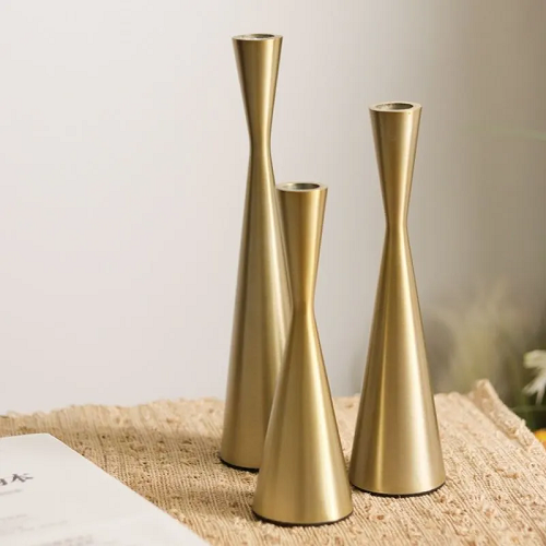 طقم شمعدان جولد 3 قطع