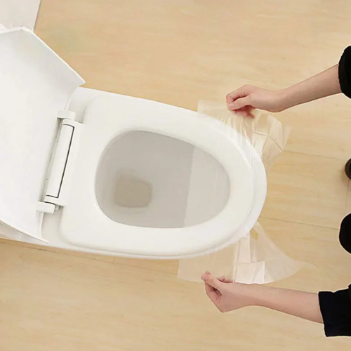 طقم أغطية بلاستيك للتواليت 15 قطعة