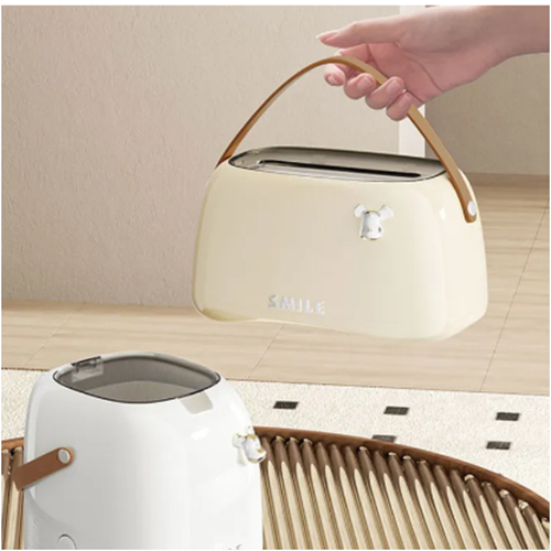 علبة مناديل بيد جلد