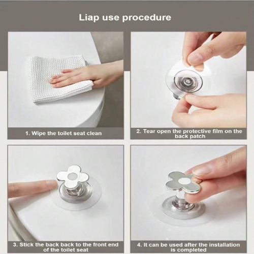 طقم 2 مقبض لغطاء الحمام