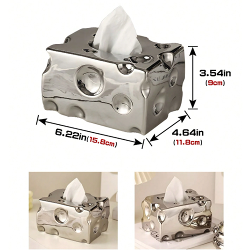 علبة مناديل بورسلين