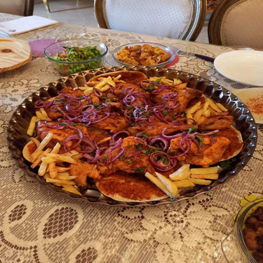 صينية-نحاس-لتقديم-الطعام