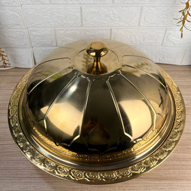 صينية كبسة بغطاء دهبي