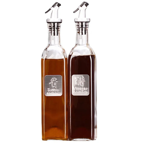 طقم زياتة زجاج 2 قطعة