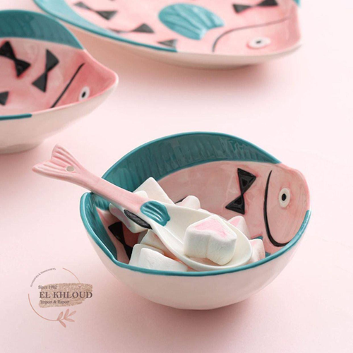 طقم عشاء شكل سمك 24 قطعة