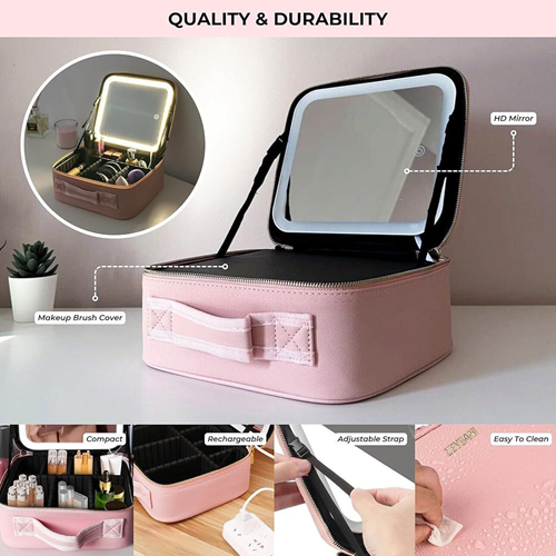 شنطة ميكب بمرايا ليد