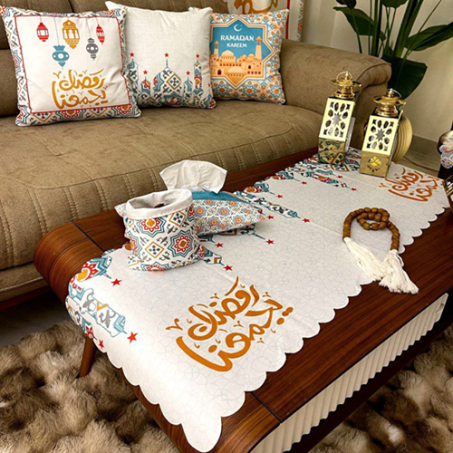 طقم رانر + 3 كوشنز رمضاني