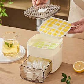 علبة ثلج 2 دور + ماسك ثلج