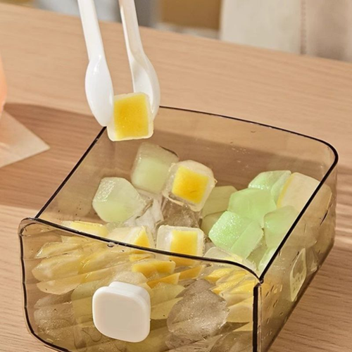 علبة ثلج 2 دور + ماسك ثلج