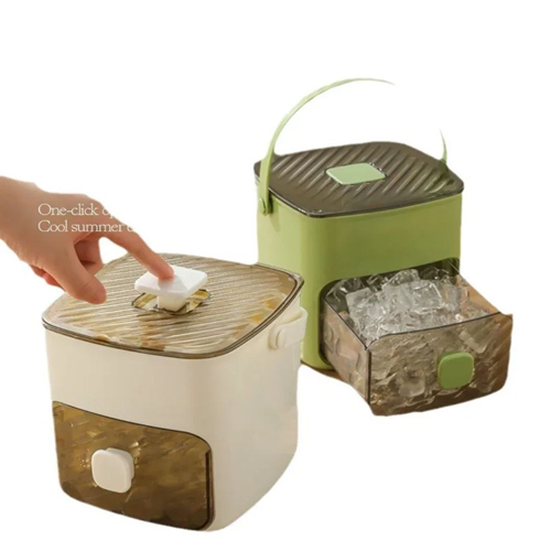 علبة ثلج 2 دور + ماسك ثلج